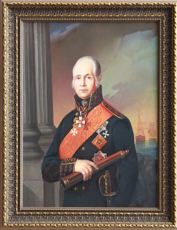 Портрет Ф.Ф. Ушакова в историческом зале музея