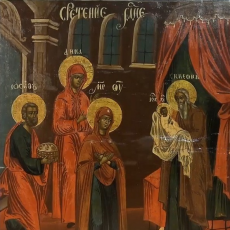 Видеосюжет «Икона Сретение из собрания музея»